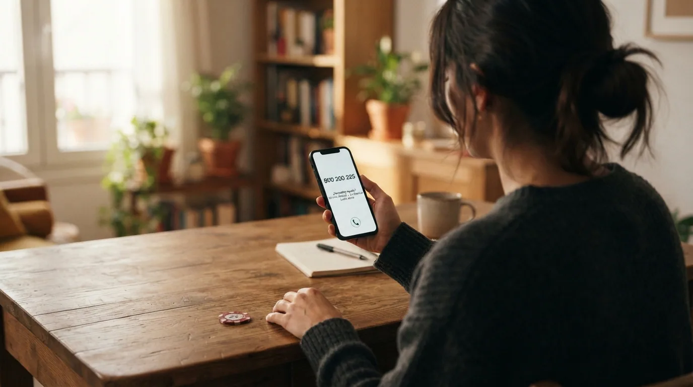 Teléfono gratuito 900 200 225 de FEJAR como línea de ayuda para problemas de juego en España