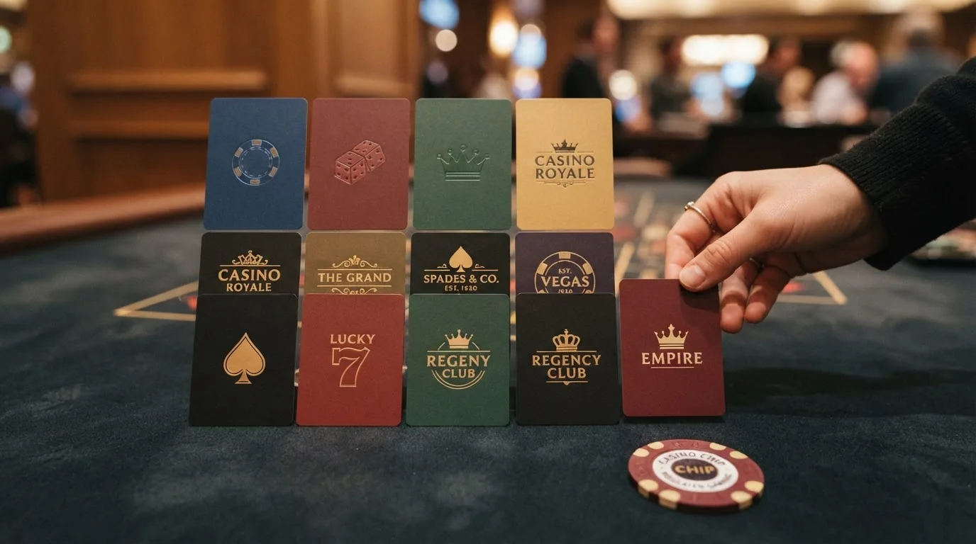 Vista de los logotipos y nombres de los casinos comparados dispuestos en cuadrícula