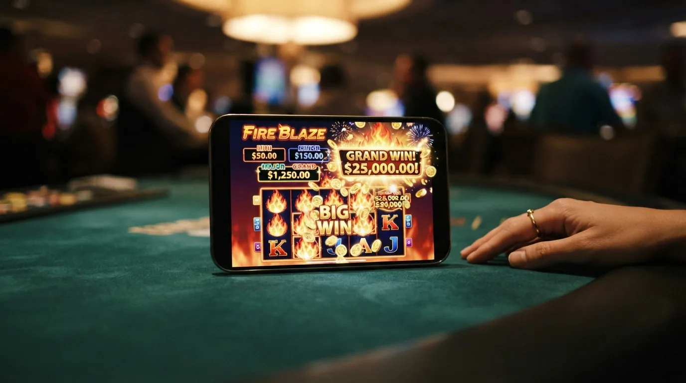 Los cuatro niveles de jackpot visibles