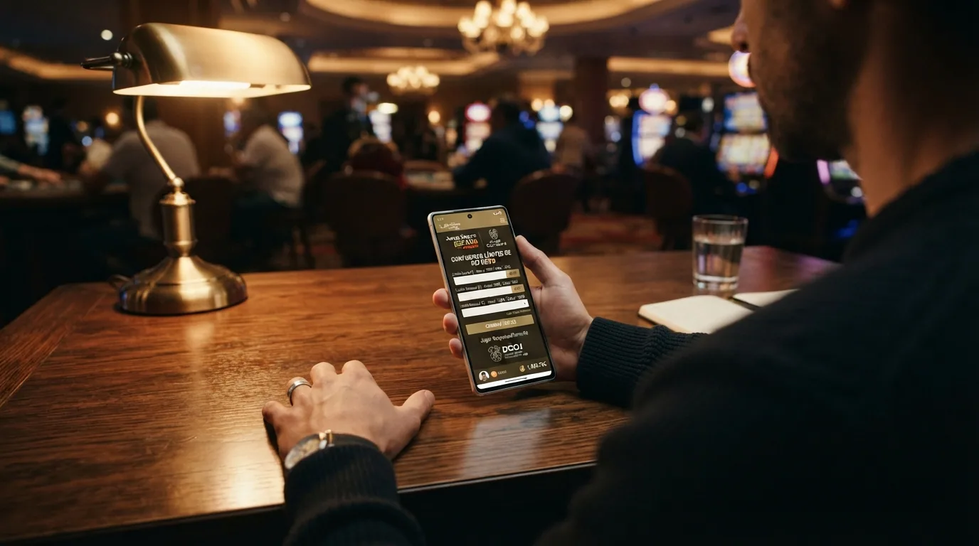 Panel de configuración de límites de depósito en un casino online español