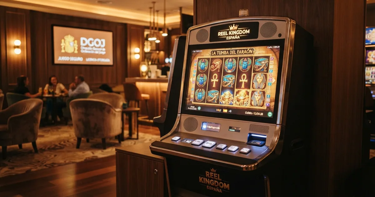 Vestíbulo de casino online español con slots Novomatic destacadas
