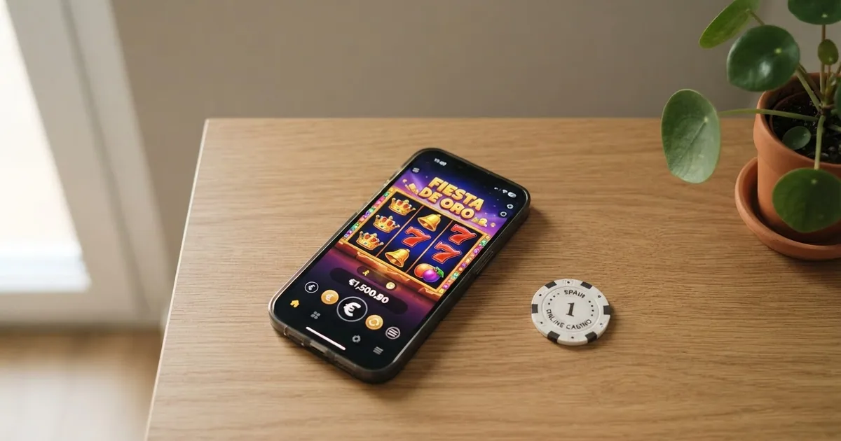 Banner visual con fichas de casino y una lupa sobre las condiciones de una promoción