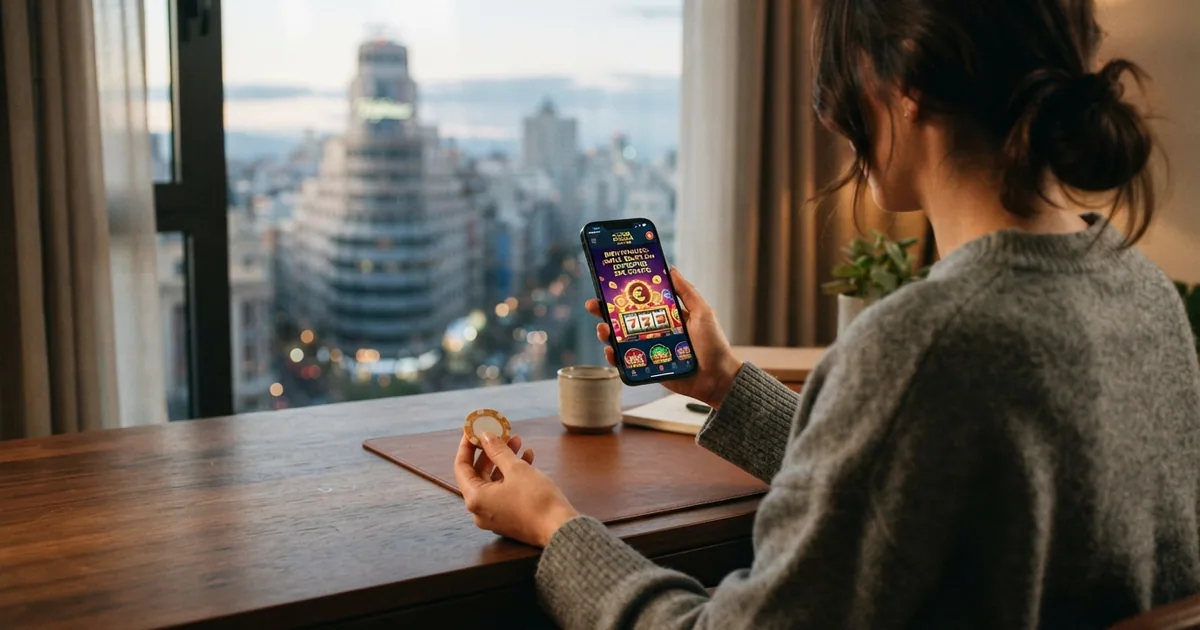 Mosaico de interfaces de casinos nuevos con licencia DGOJ mostrando banners de bono sin depósito